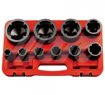 JTC-5432 10PCS GROOVED NUT SOCKET SET (INNER TOOTH) - Click Image to Close